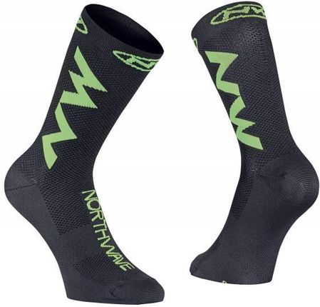 Northwave Skarpety Extreme Air Socks Black Lime Fluo