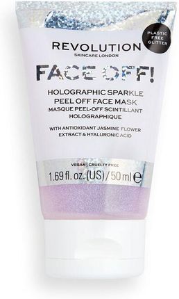 Revolution Skincare Face Off! Holographic Sparkle Glitter Maseczka Do Twarzy Peel-Off