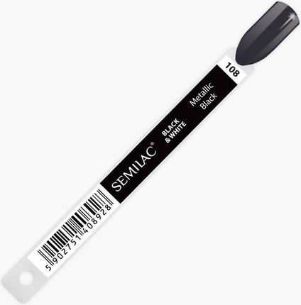 Semilac 108 Wzornik Metallic Black