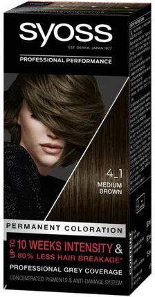 Syoss Permanent Coloration Farba do włosów 4-1 medium brown