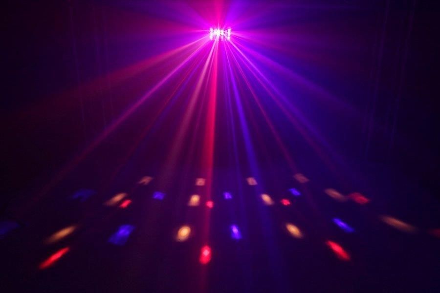 Beamz Efekt oświetleniowy LED DERBY z laserem i stroboskopem MAGIC2