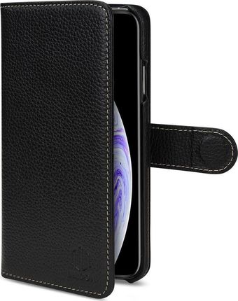 Stilgut Baroon Wallet Classic skórzane etui do iPhone XS Max czarne