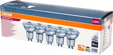 Osram 5X Żarówka Led Gu10 5,5W 50W 2700K Cri90 Dim 