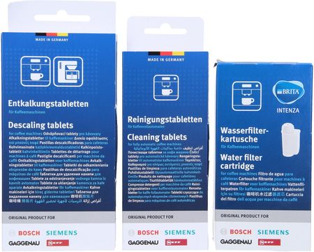Bosch Zestaw konserwujący Filtr wody + tabletki czyszczące + odkamieniające Bs000626