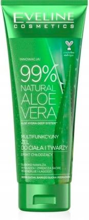 Eveline Cosmetics Multifunkcyjny Żel Chłodzący Do Twarzy I Ciała Z Aloesem 99% Aloe Vera Gel For Washing Face And Body 250 Ml
