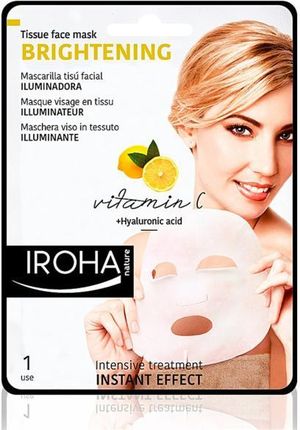 Iroha Nature Maska Na Tkaninie Do Twarzy Brightening Vitamin C Tissue Face Mask 23 Ml