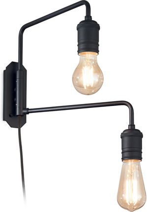 Ideal Lux Kinkiet Loft Czarny Triumph Ap2 