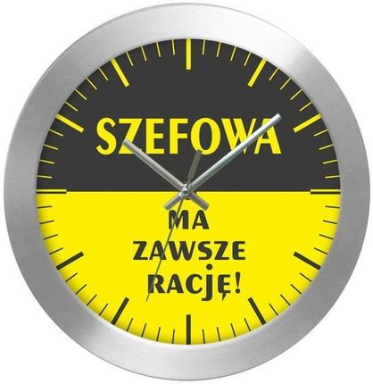 Atrix Zegar Ścienny Al2412Sf2 Dla Szefowej 