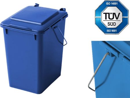 Europlast Na Odpadków Niebieski 10L Kosz Pojemnik Do Segregacji Sortowania Śmieci I Odpa 