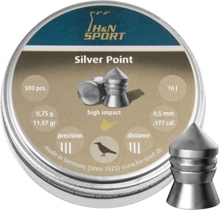 H&N Sport Śrut Diabolo H&N Silver Point 4,5Mm 500Szt