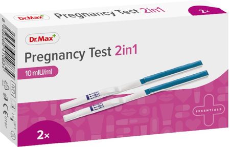 Dr.Max Pregnancy Test 2in1 test ciążowy paskowy 2 szt
