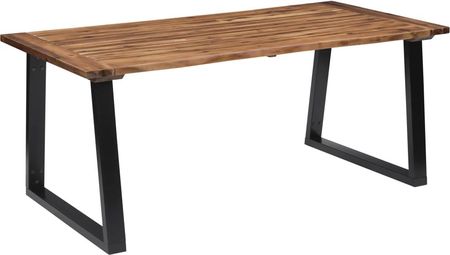 vidaXL Stół z Litego Drewna Akacjowego, 180 X 90 Cm