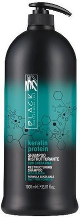 Black Professional Line Restrukturyzujący Szampon Do Włosów Zniszczonych Keratyna Keratin Protein 1000 ml
