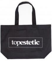 Topestetic (R) Plażowa torba topestetic Materiałowa Duża (kolor czarny) 
