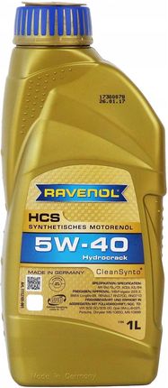 Ravenol Hcs 5W40 Cleansynto 1l