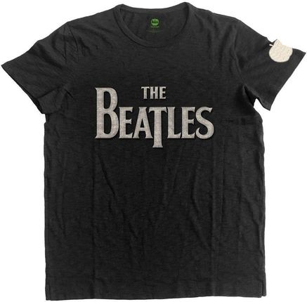 The Beatles Unisex Fashion Tee Drop T Logo (Applique Motifs) XL