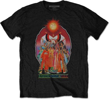 Earth, Wind & Fire Unisex Tee Let's Groove Black (Back Print) XL
