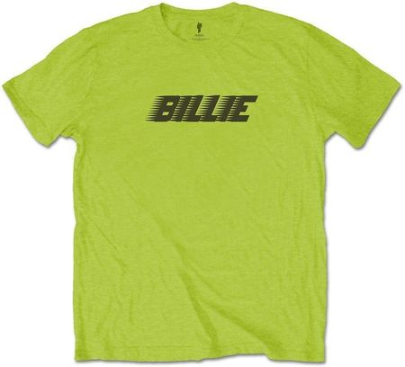 Billie Eilish Unisex Tee Racer Logo & Blohsh Lime Green L