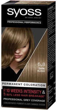 Syoss Permanent Coloration Farba do włosów 6-8 dark blond