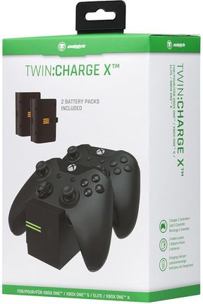 Snakebyte Twin Charge X Zestaw Ładowarka Xbox One + Akumulatorki 2X800 Mah Czarny (SB911736)