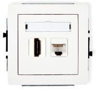 Zdjęcie Karlik Gniazdo Hdmi + Komputerowe Białe (Dghk) - Pniewy