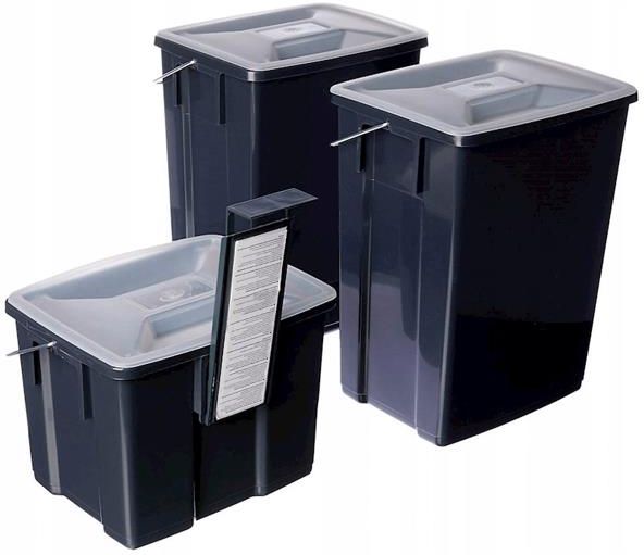 Curver Kosze Do Segregacji Śmieci 2 X 10 + 6 L (6560) - zdjęcie 1 Curver Kosze Do Segregacji Śmieci 2 X 10 + 6 L (6560)
