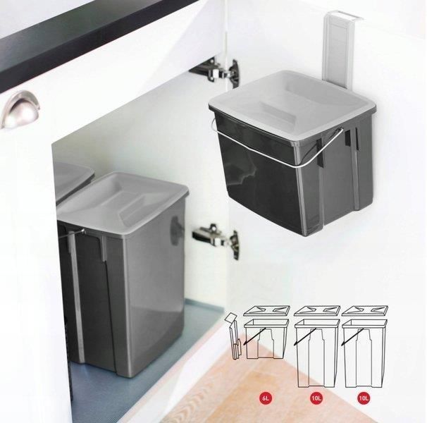 Curver Kosze Do Segregacji Śmieci 2 X 10 + 6 L (6560) - zdjęcie 3 Curver Kosze Do Segregacji Śmieci 2 X 10 + 6 L (6560)