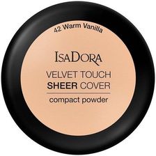 Zdjęcie IsaDora Velvet Touch Sheer Cover Compact Powder Puder w kompakcie 42 Warm Vanilla 7,5g - Jedlina-Zdrój
