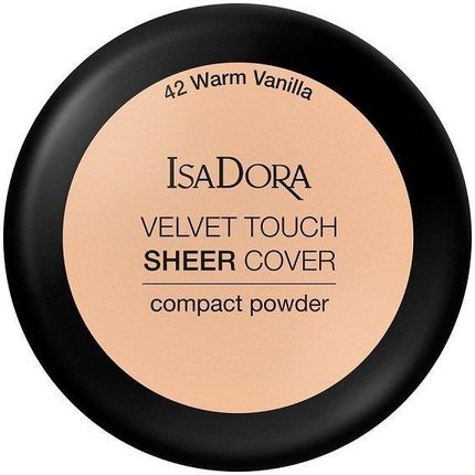 IsaDora Velvet Touch Sheer Cover Compact Powder Puder w kompakcie 42 Warm Vanilla 7,5g