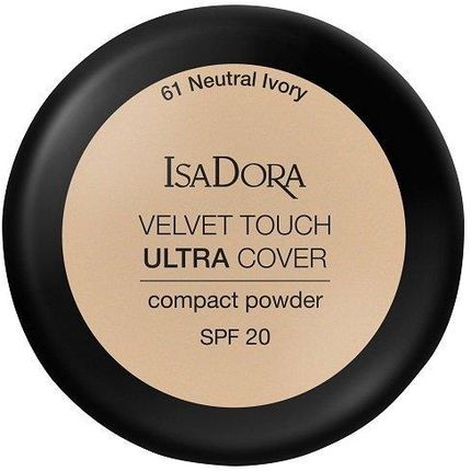 IsaDora Velvet Touch Ultra Cover SPF20 Compact Powder 61 Neutral Ivory 7,5g