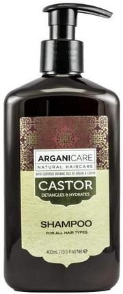 Arganicare Castor Szampon Przyspieszający Porost Włosów Oil Shampoo 400 ml