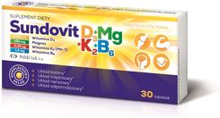 Zdjęcie Polski Lek Sundovit D3+Mg+K2+B6 30tbl - Czersk