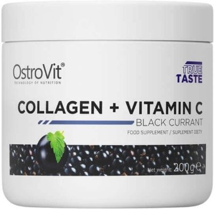 OstroVit Collagen + Vitamin C czarna porzeczka 200g
