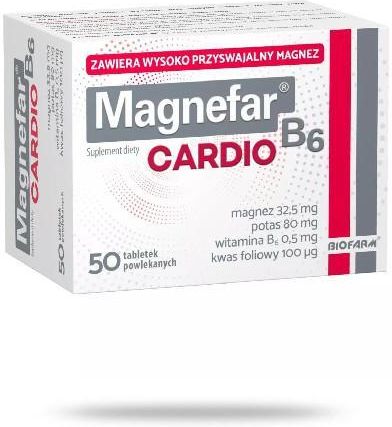 Magnefar B6 Cardio 50 tabl