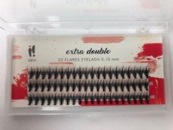Zdjęcie IBRA Kępki Rzęs EXTRA DOUBLE 20D 0.10 C 12mm - Gozdnica