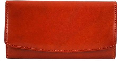 Skórzane portfele damskie - Barberini's - Czerwony