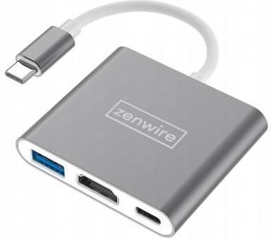 Zenwire Przejściówka 3w1 MHL Adapter HUB USB-C 3.1 HDMI 4K PD MacBook DEX