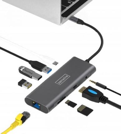 Zenwire Adapter 9w1 HUB USB-C Thunderbolt 3.0