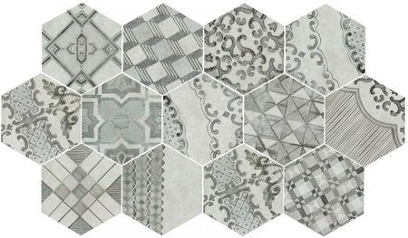 Marazzi Clays Decoro Cementine Freddo Hexagon 21x18,2
