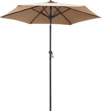 Zdjęcie vidaXL Parasol, taupe, 200 x 211 cm, aluminium - Kętrzyn