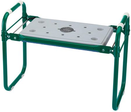 Draper Tools Składane krzesło/klęcznik ogrodowy, żelazny, zielony