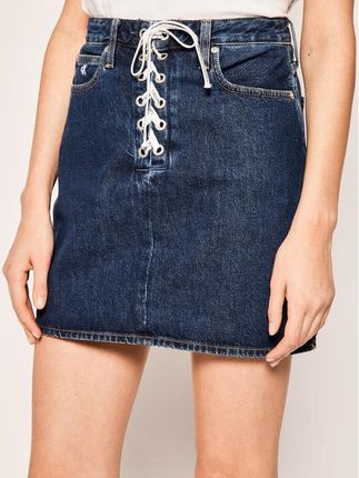 Pull&Bear Obcisła jeansowa spódnica z przetarciami Ceny i Pull&Bear Obcisła jeansowa spódnica z przetarciami Ceny i