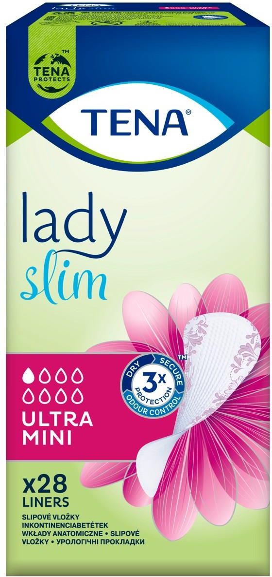 TENA Lady Slim Ultra Mini Wkładki anatomiczne 28szt - Opinie i ceny na ...