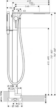 Hansgrohe Axor Massaud 18450000 - zdjęcie 2