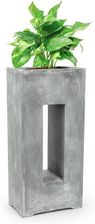 BLUMFELDT POJEMNIK NA ROŚLINY DONICA 45X100X27 CM WŁÓKNO SZKLANE DO WEWNĄTRZ/NA ZEWNĄTRZ JASNOSZARY AIRFLOR