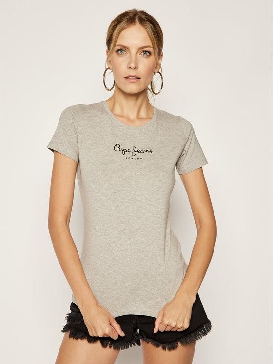 T-Shirt Pepe Jeans Luke Uomo - Grigio, Cotone, Taglio Slim, Girocollo