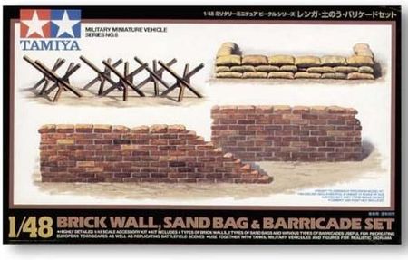 Tamiya 32508 1:48 Walls, Sandbags & Baricades