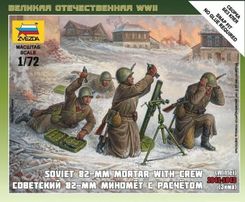Zdjęcie Zvezda 6208 1:72 Soviet 82-Mm Mortar With Crew 1941-1943 Winter - Józefów