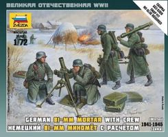 Zdjęcie Zvezda 6209 1:72 German 81-Mm Mortar With Crew 1941-1945 Winter - Radzymin