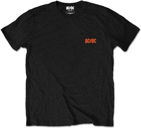 AC/DC Unisex Tee Logo Black (Back Print/Retail Pack) S